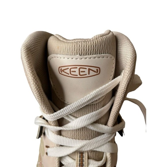 KEEN Vista Energy Safety Toe Sneakers Women’s 9.5 High Top Hiking Utility Beige - Picture 4 of 11